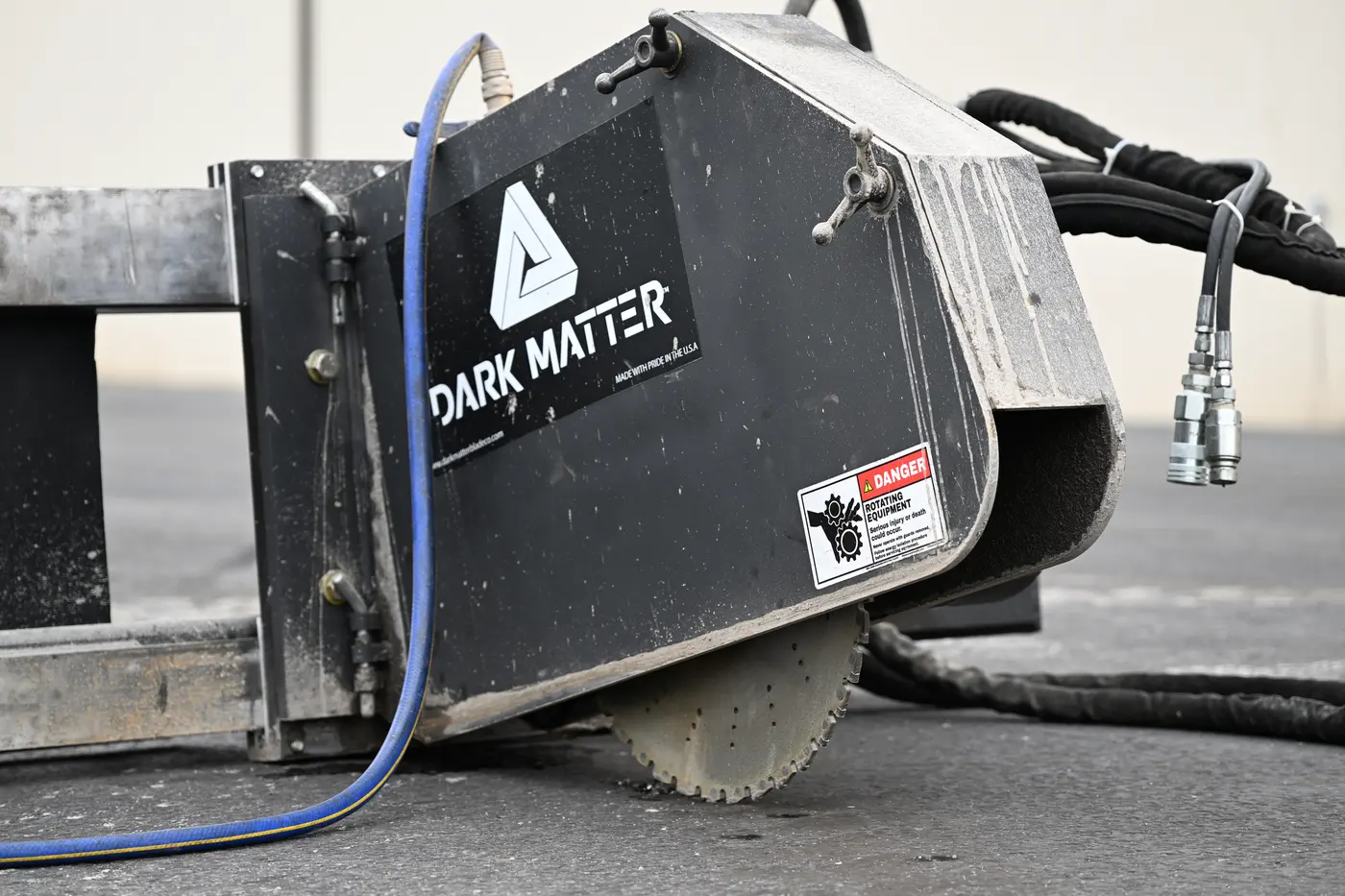Skid steer pavement saw